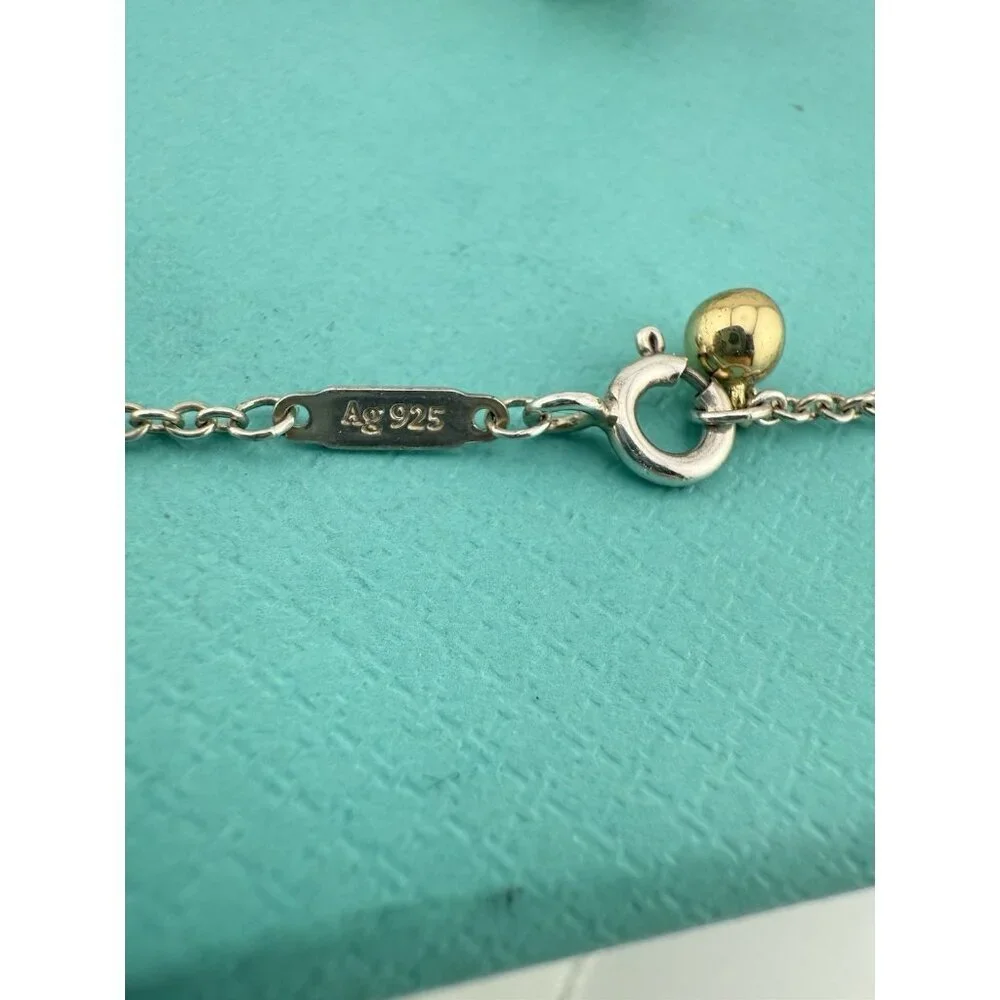 Tiffany & Co. Lemon Quartz Love Bug Sparkler Necklace Sterling Silver 18-20